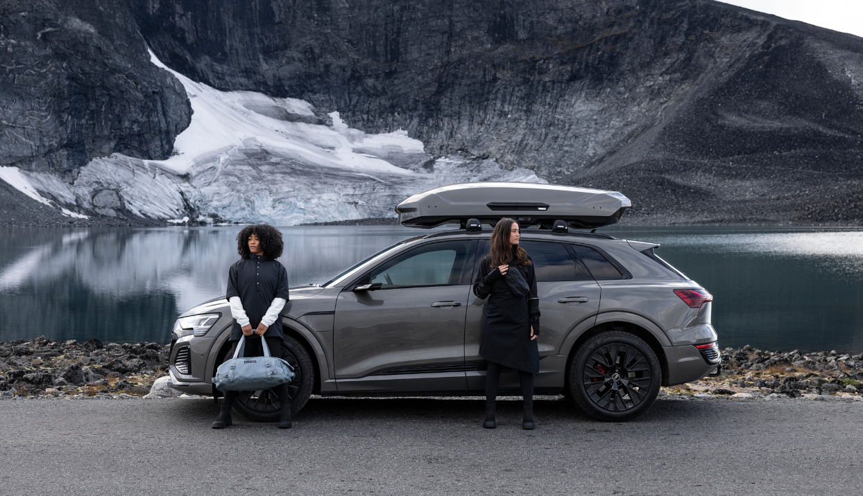Roof Box Black VDP JUXT 400 Roof Box 400 Litre Lockable Aluminium Roof Rack Tiger Railing Seat Leon XPerience ST From 15 - View #12