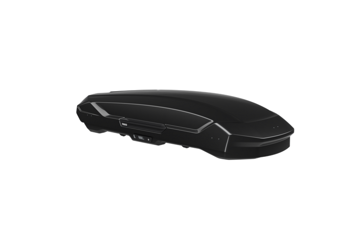 Thule Motion 3 XL black rooftop cargo box with aerodynamic design for extra storage on vehicles
