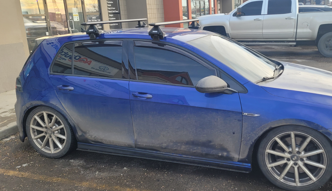 Thule WingBar Evo Roof Rack Installation on a 2017 VW Golf R